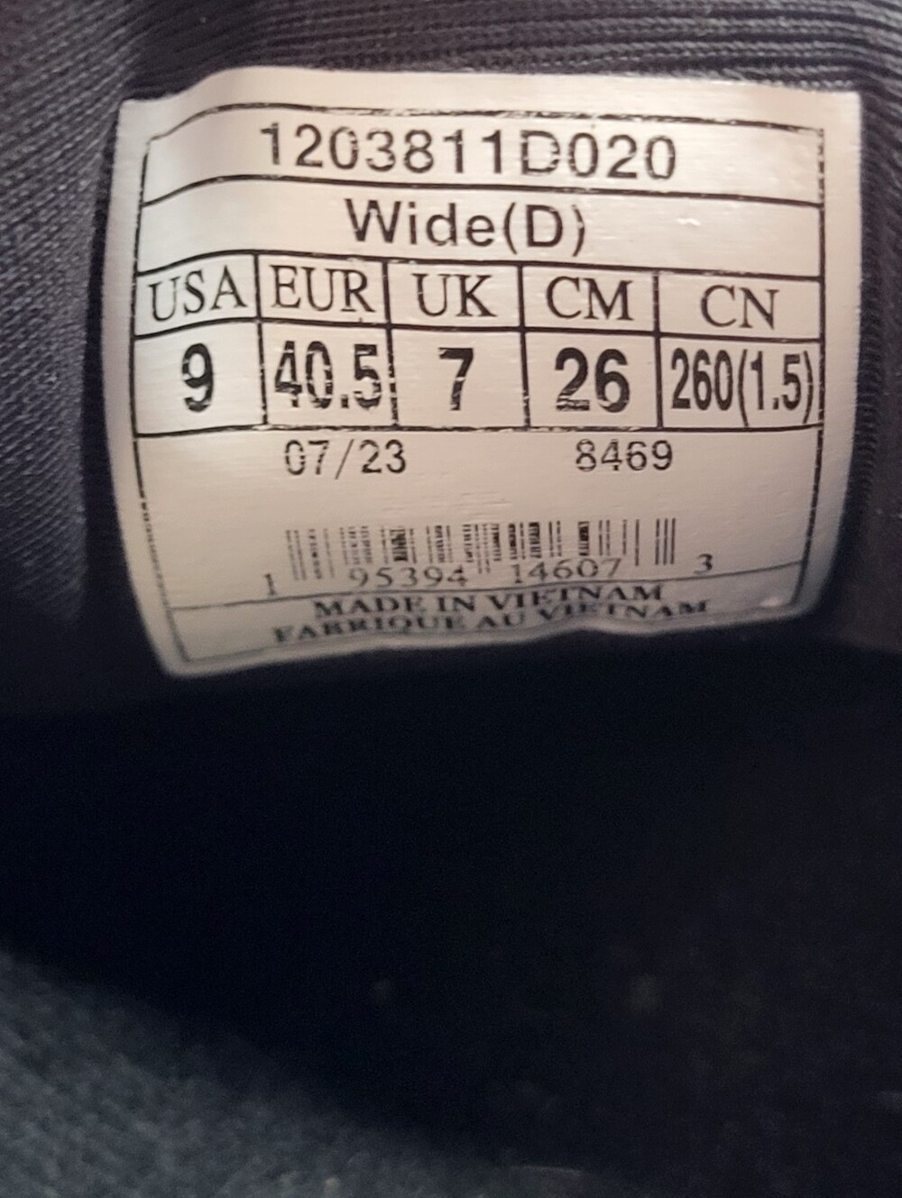 Brooks Adrenaline GTS 23 Triple Black Running Shoes Women's Size 9 D Wide - Picture 10 of 10